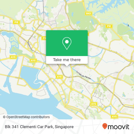 Blk 341 Clementi Car Park地图