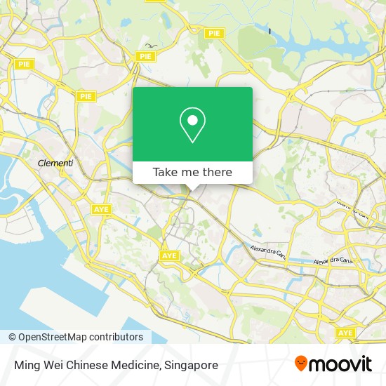 Ming Wei Chinese Medicine map