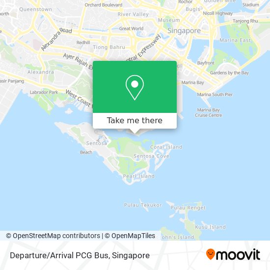 Departure/Arrival PCG Bus map