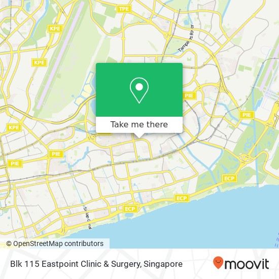 Blk 115 Eastpoint Clinic & Surgery地图