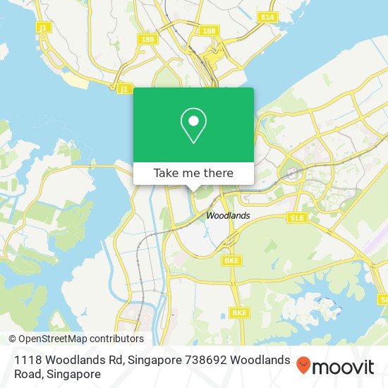 1118 Woodlands Rd, Singapore 738692 Woodlands Road地图