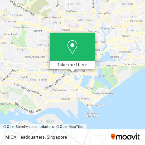 MICA Headquarters map