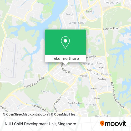 NUH Child Development Unit map