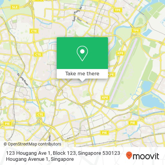 123 Hougang Ave 1, Block 123, Singapore 530123 Hougang Avenue 1 map