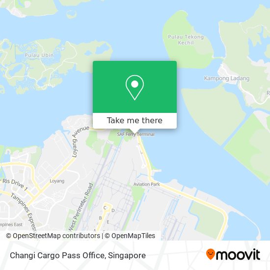 Changi Cargo Pass Office map