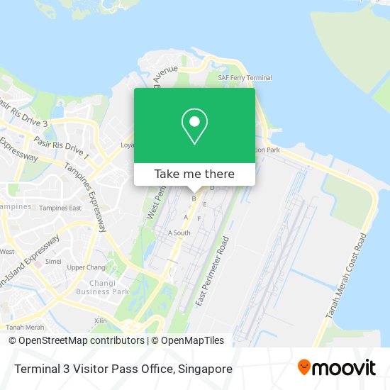 Terminal 3 Visitor Pass Office地图