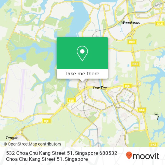 532 Choa Chu Kang Street 51, Singapore 680532 Choa Chu Kang Street 51地图