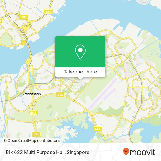 Blk 622 Multi Purpose Hall地图