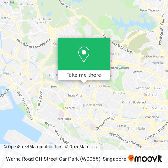 Warna Road Off Street Car Park (W0055) map