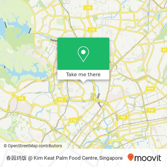 春园鸡饭 @ Kim Keat Palm Food Centre map