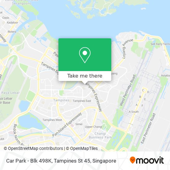 Car Park - Blk 498K, Tampines St 45地图