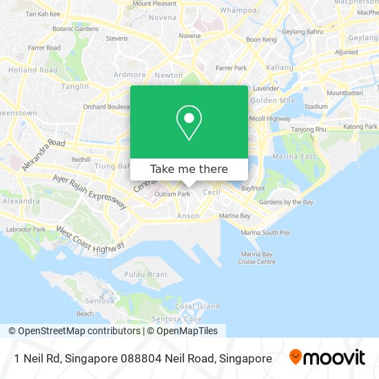 1 Neil Rd, Singapore 088804 Neil Road地图