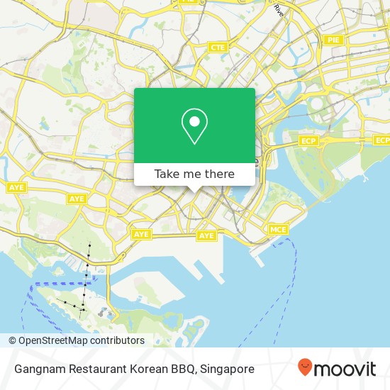 Gangnam Restaurant Korean BBQ map