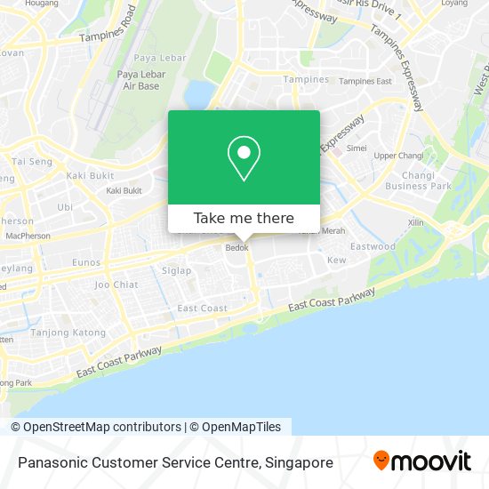 Panasonic Customer Service Centre map