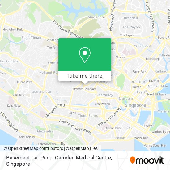 Basement Car Park | Camden Medical Centre map