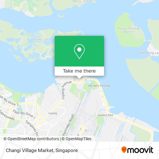 Changi Village Market map