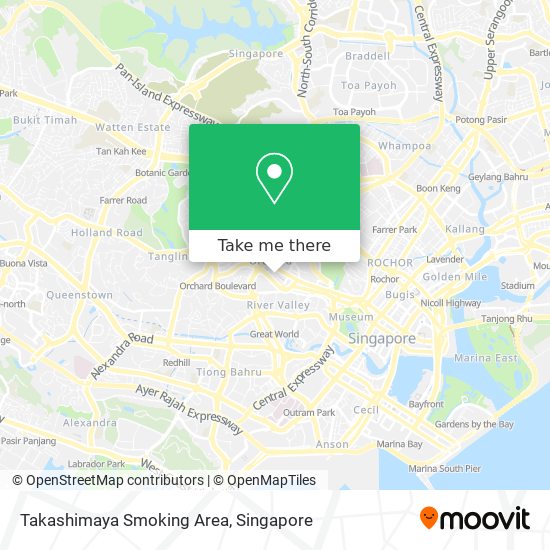 Takashimaya Smoking Area map