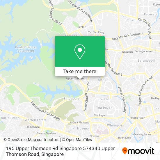 195 Upper Thomson Rd Singapore 574340 Upper Thomson Road map