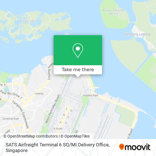 SATS Airfreight Terminal 6 SQ / MI Delivery Office map