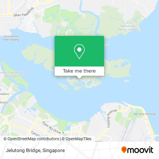 Jelutong Bridge map