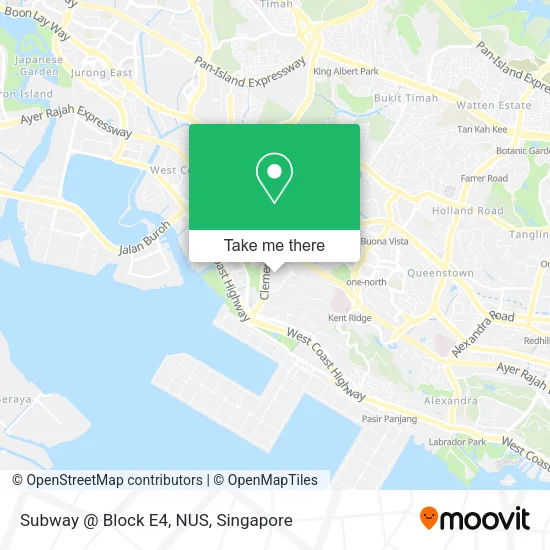 Subway @ Block E4, NUS map