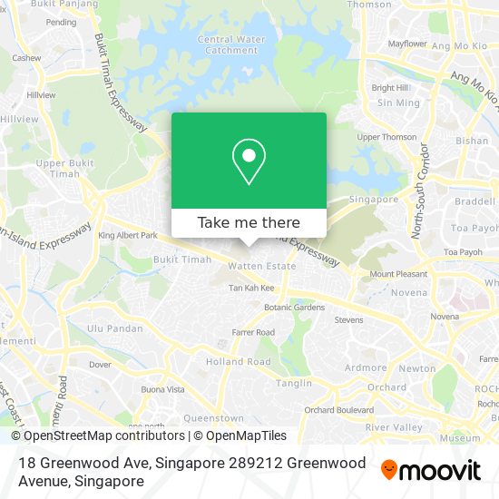 18 Greenwood Ave, Singapore 289212 Greenwood Avenue地图