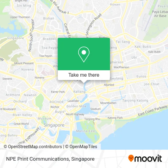 NPE Print Communications map