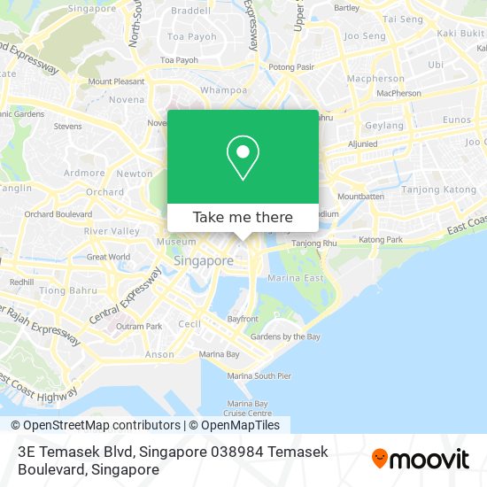 3E Temasek Blvd, Singapore 038984 Temasek Boulevard map