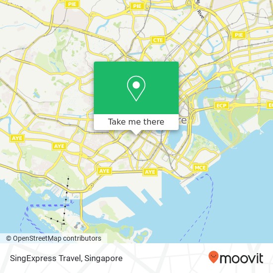 SingExpress Travel map