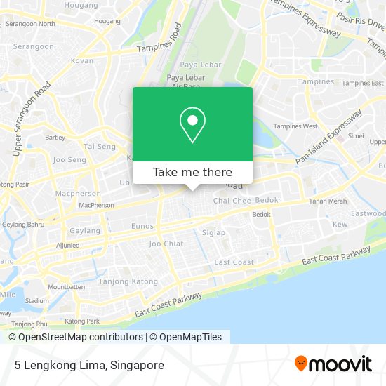 5 Lengkong Lima map