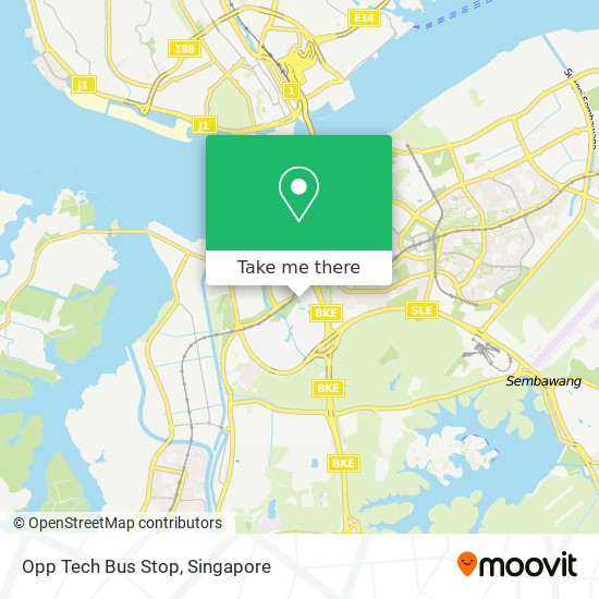 Opp Tech Bus Stop map
