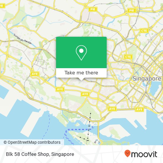 Blk 58 Coffee Shop map