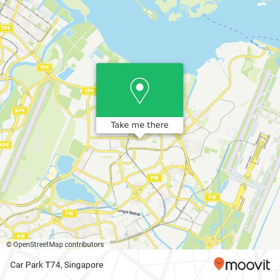 Car Park T74 map