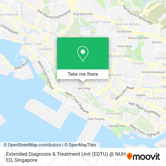 Extended Diagnosis & Treatment Unit (EDTU) @ NUH ED地图