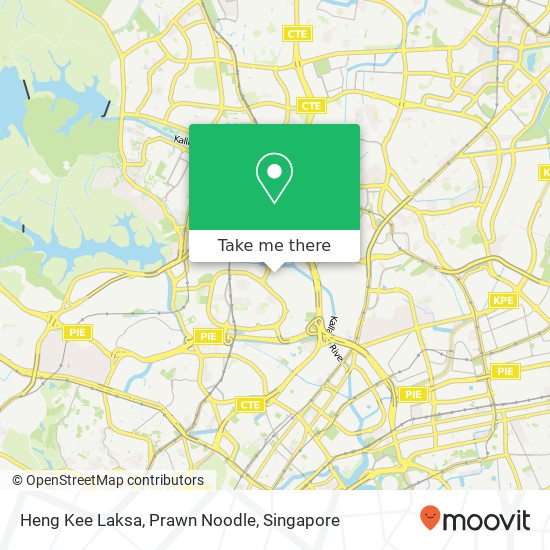 Heng Kee Laksa, Prawn Noodle map