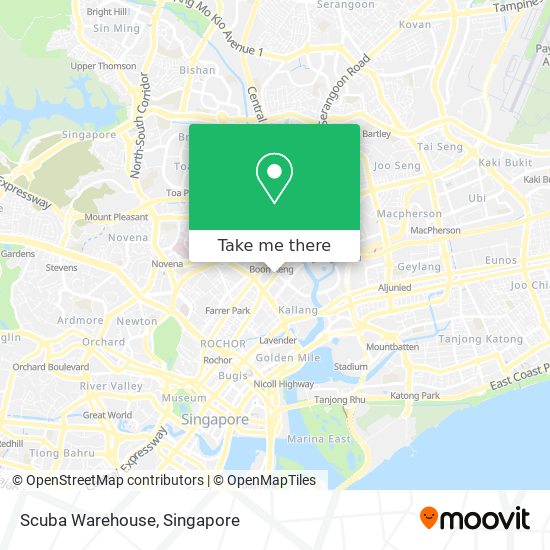 Scuba Warehouse map