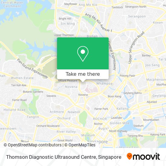 Thomson Diagnostic Ultrasound Centre map