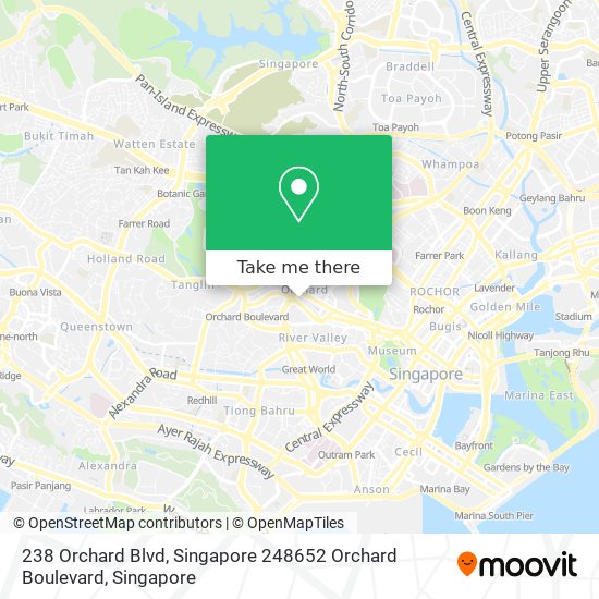 238 Orchard Blvd, Singapore 248652 Orchard Boulevard地图