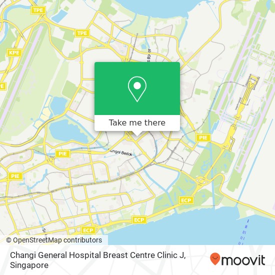 Changi General Hospital Breast Centre Clinic J map