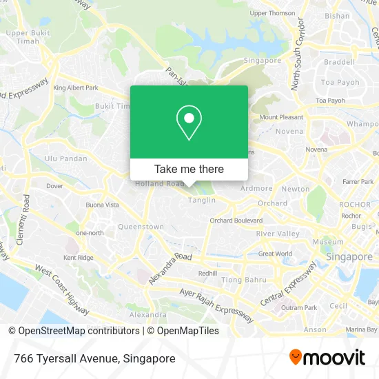 766 Tyersall Avenue map