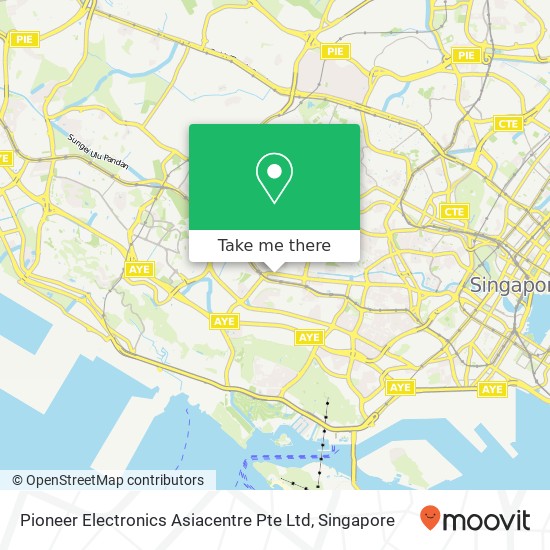 Pioneer Electronics Asiacentre Pte Ltd map