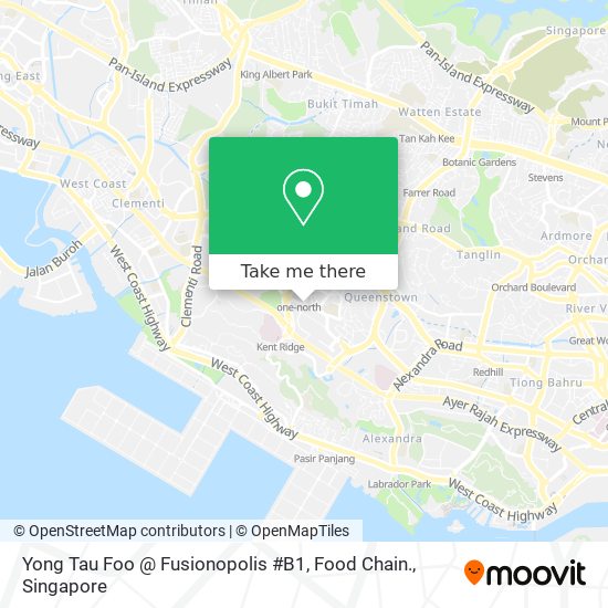 Yong Tau Foo @ Fusionopolis #B1, Food Chain.地图