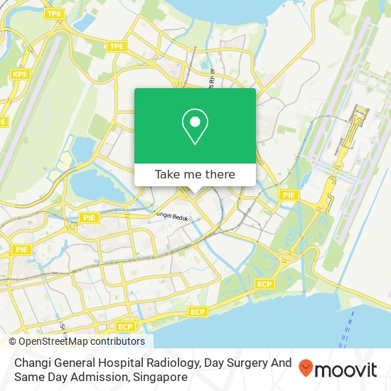 Changi General Hospital Radiology, Day Surgery And Same Day Admission map