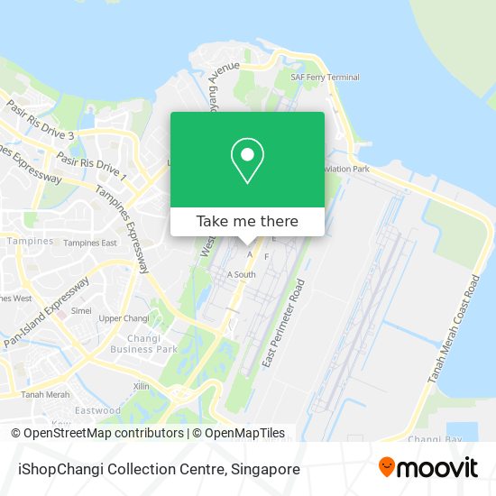 iShopChangi Collection Centre map