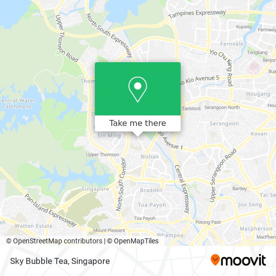 Sky Bubble Tea map