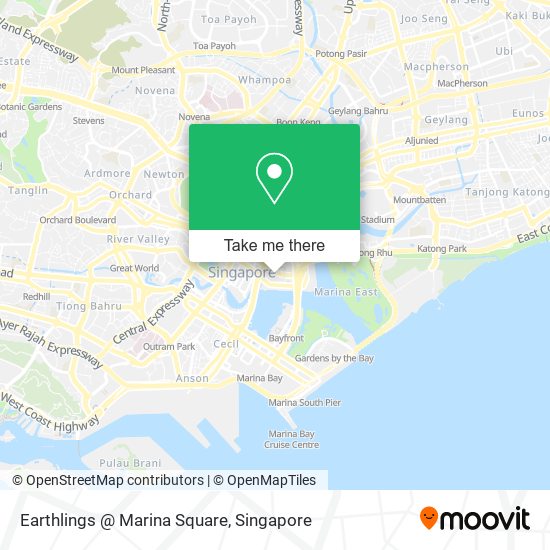 Earthlings @ Marina Square map