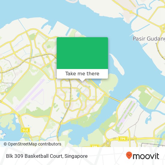 Blk 309 Basketball Court map