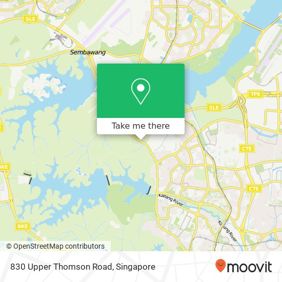 830 Upper Thomson Road地图