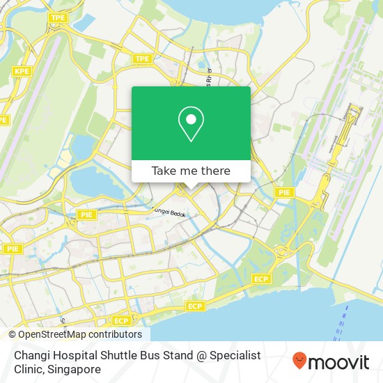 Changi Hospital Shuttle Bus Stand @ Specialist Clinic地图