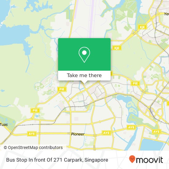 Bus Stop In front Of 271 Carpark map